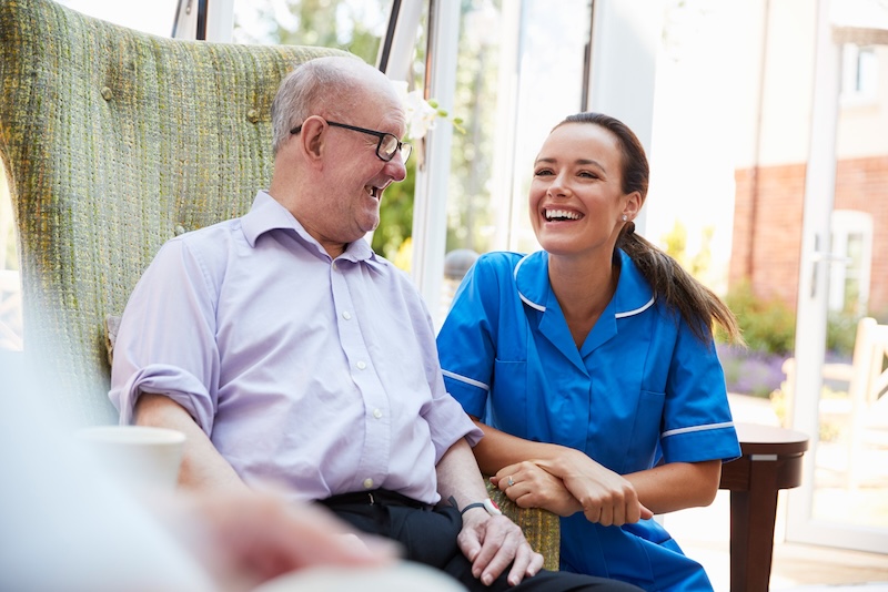 Resident and nurse